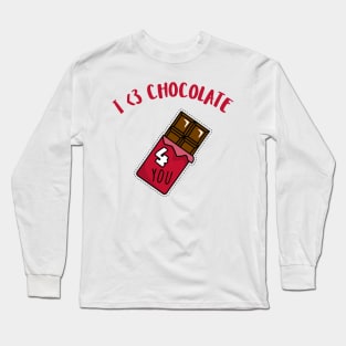 i <3 chocolate Long Sleeve T-Shirt